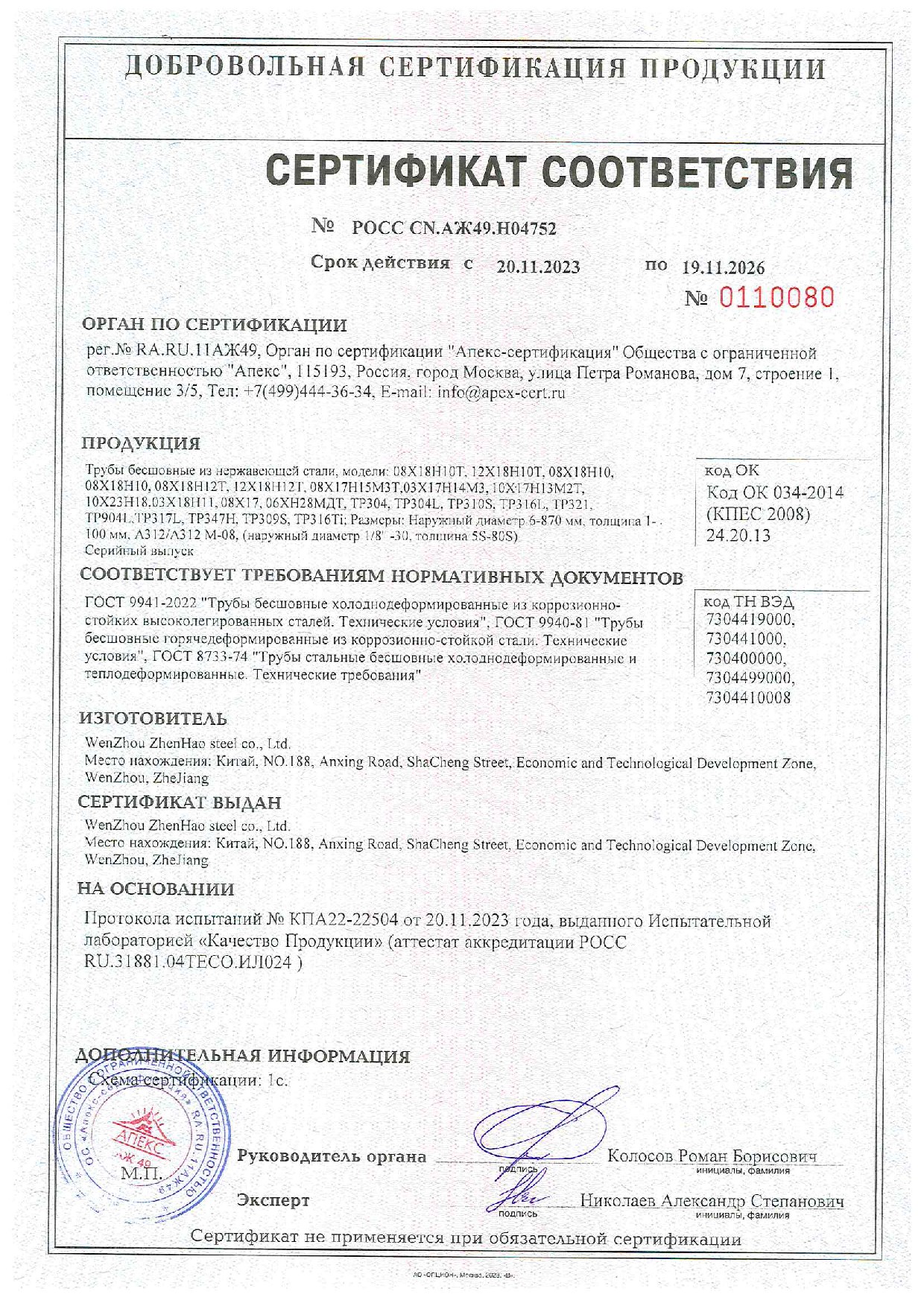 2023.11.23 Gost 证书